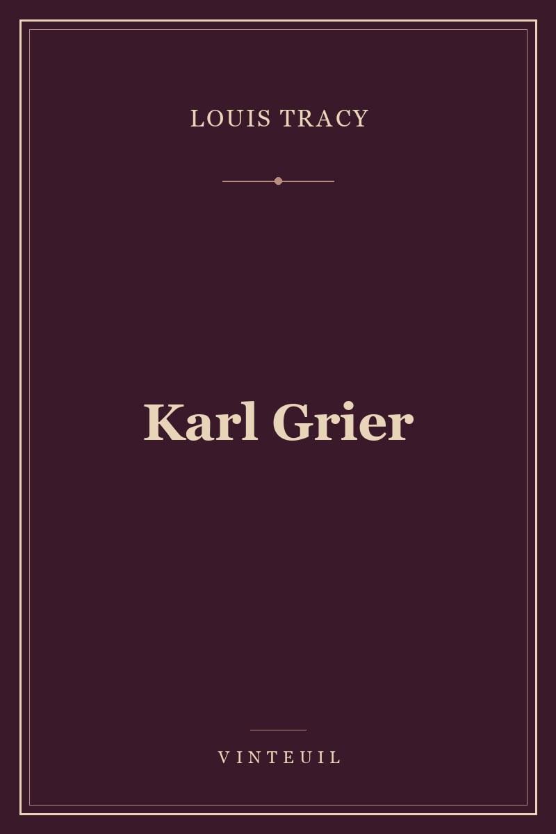 Karl Grier cover