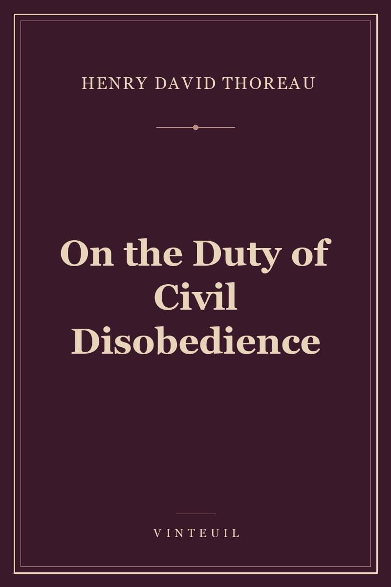On the Duty of Civil Disobedience cover