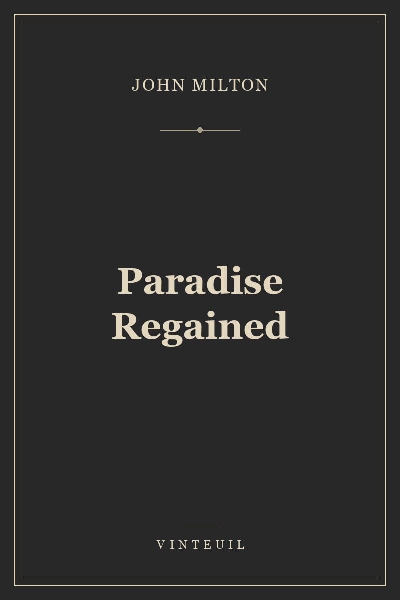 Paradise Regained cover