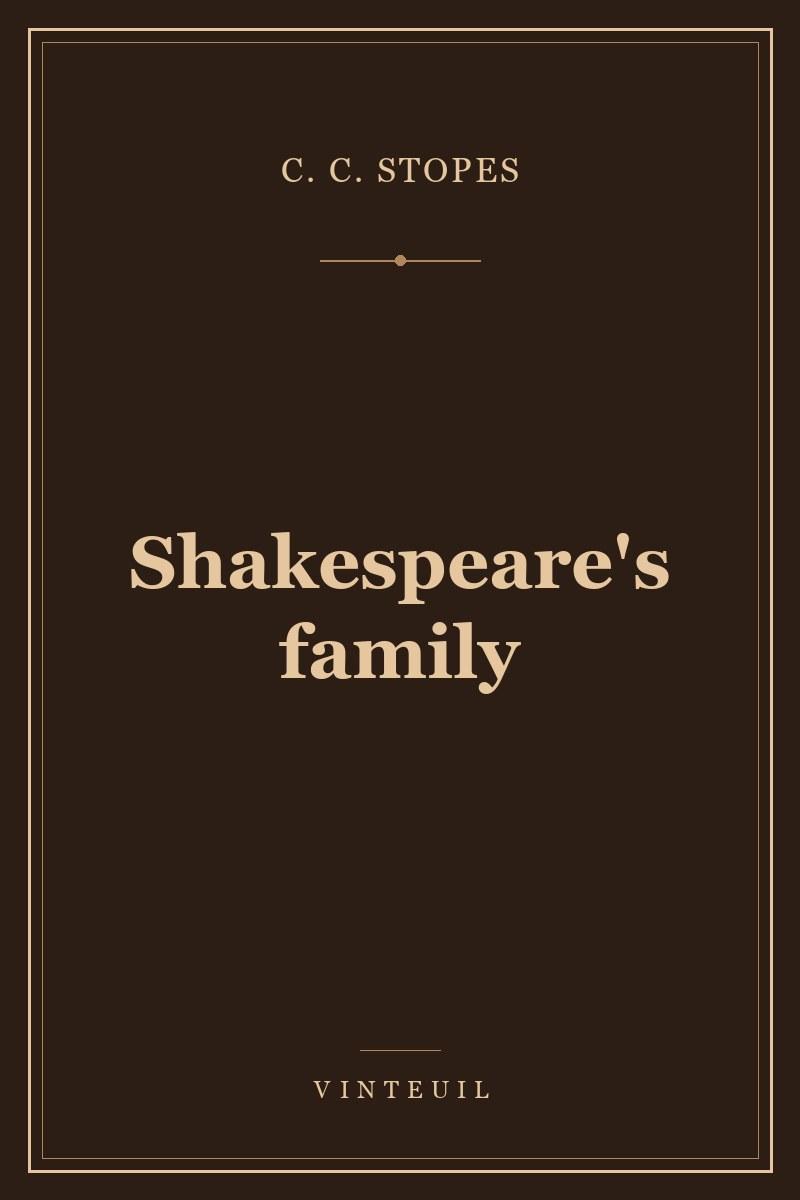 Shakespeare's family