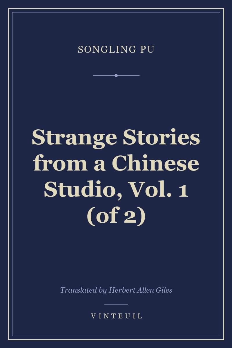 Strange Stories from a Chinese Studio, Vol. 1 (of 2) cover