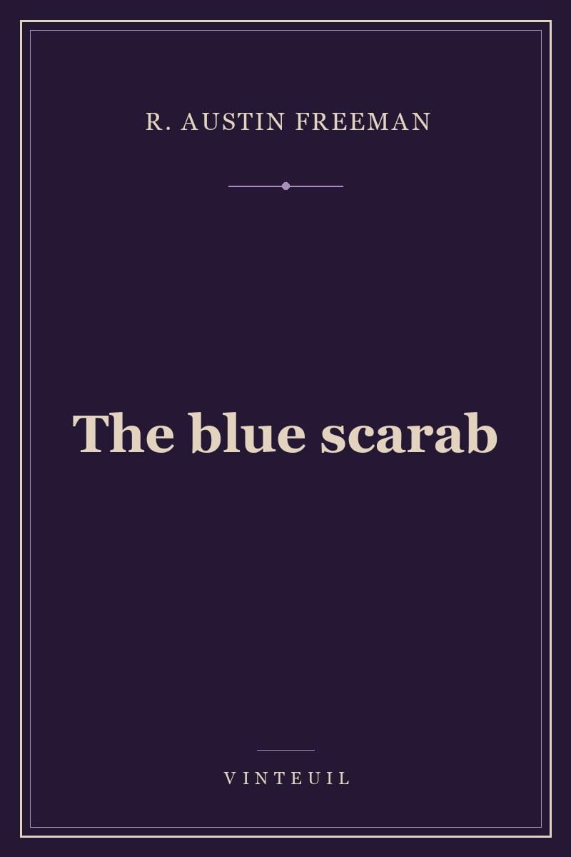The blue scarab cover