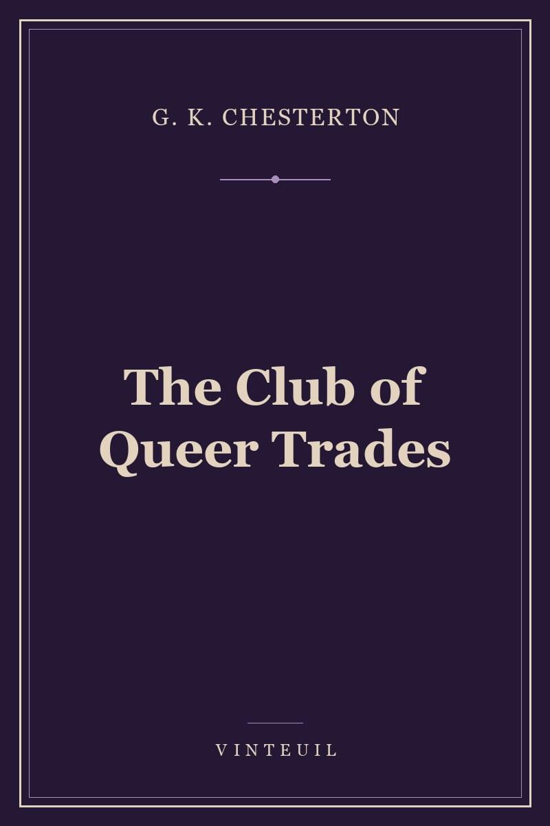 The Club of Queer Trades cover