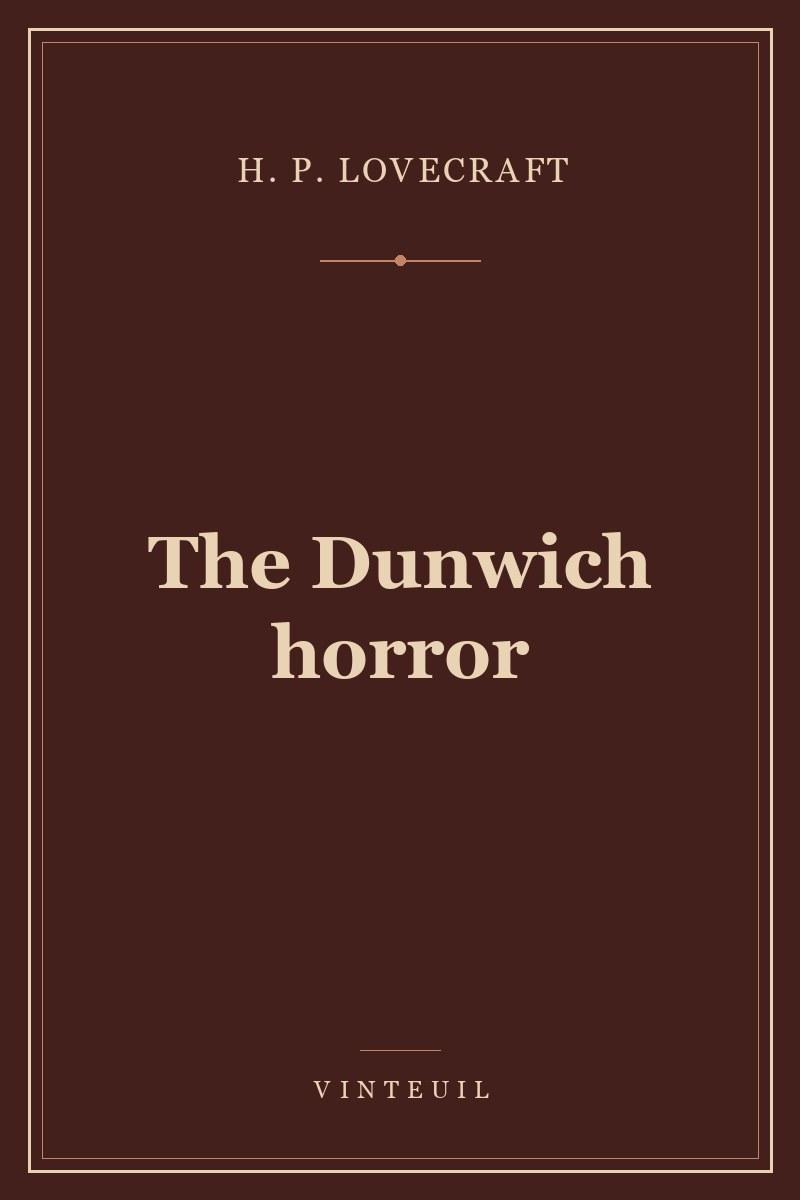 The Dunwich horror cover