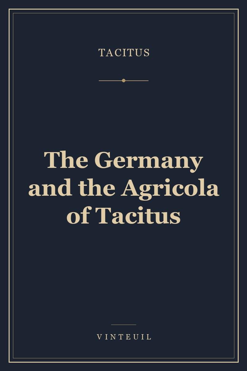 The Germany and the Agricola of Tacitus cover