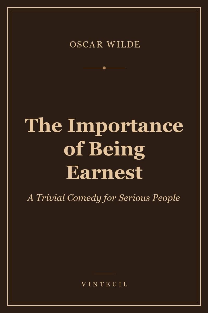 The Importance of Being Earnest cover