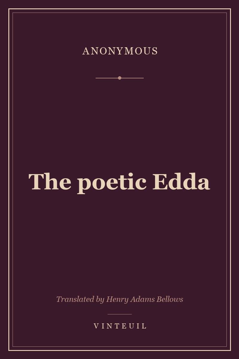 The poetic Edda