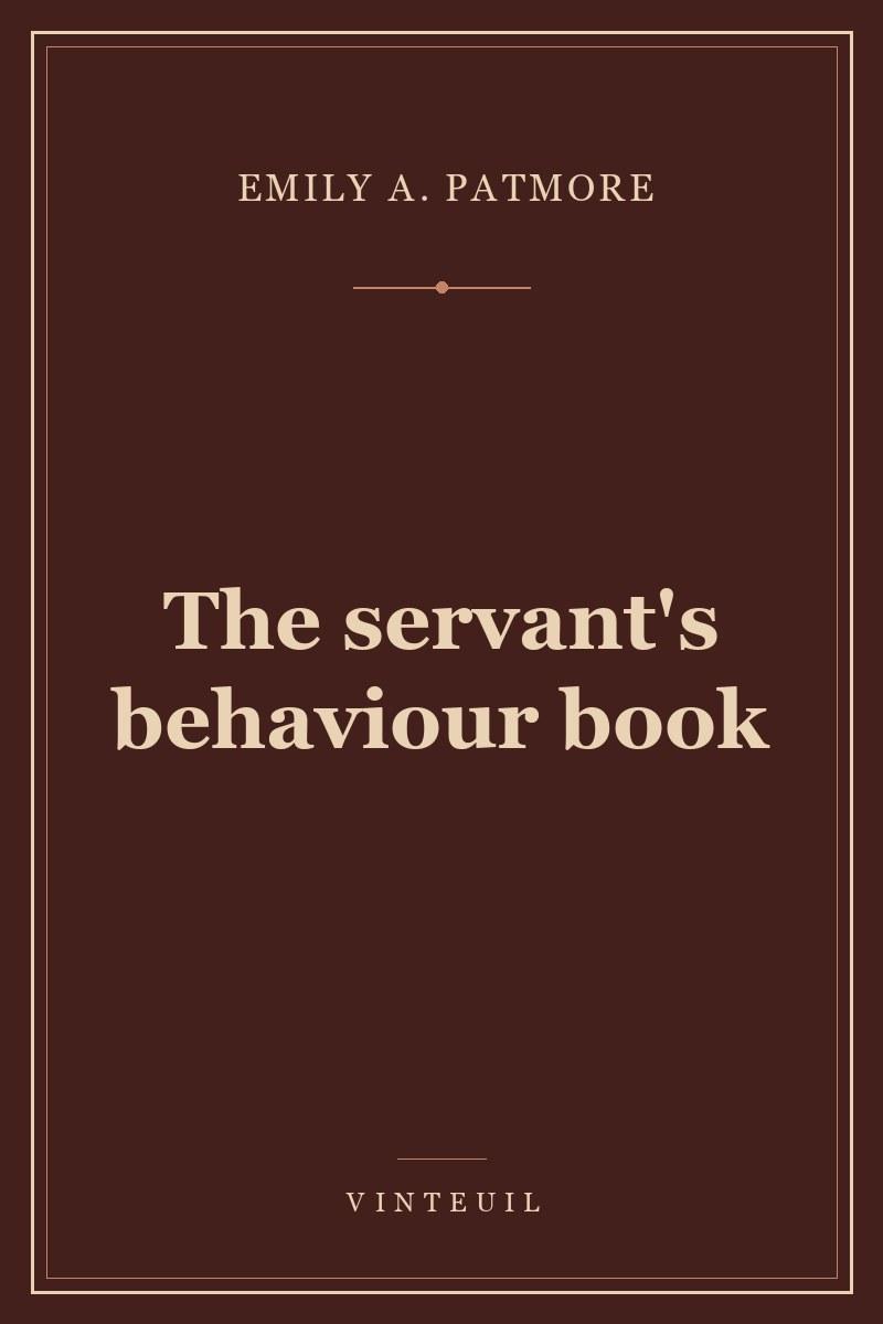 The servant's behaviour book cover