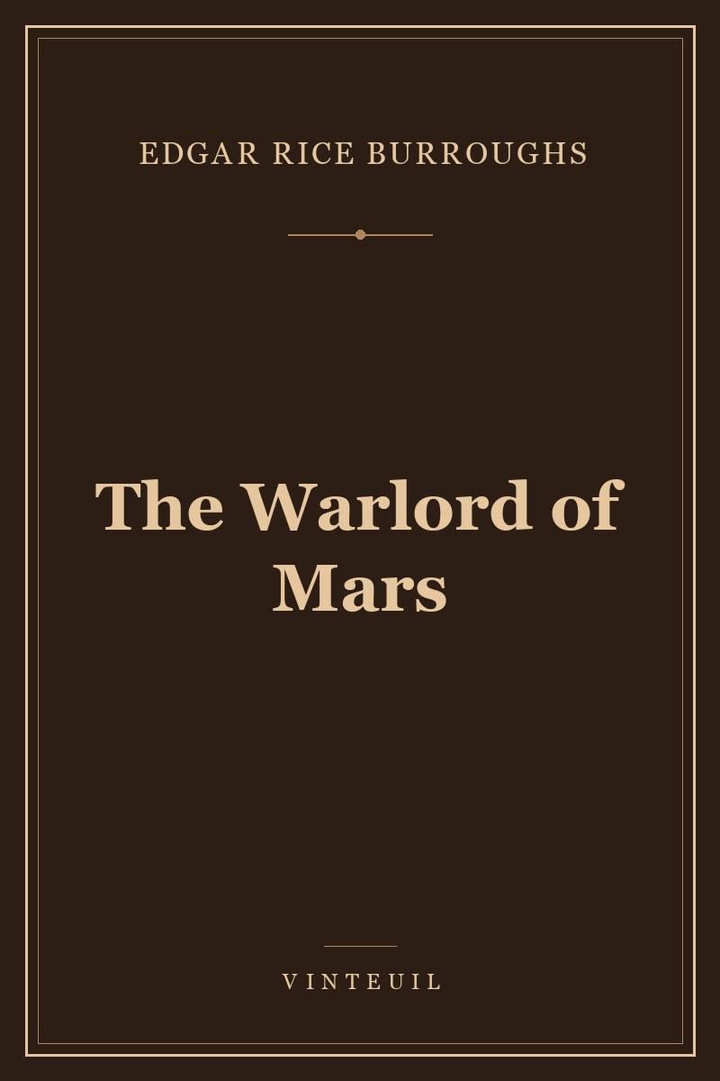 The Warlord of Mars cover