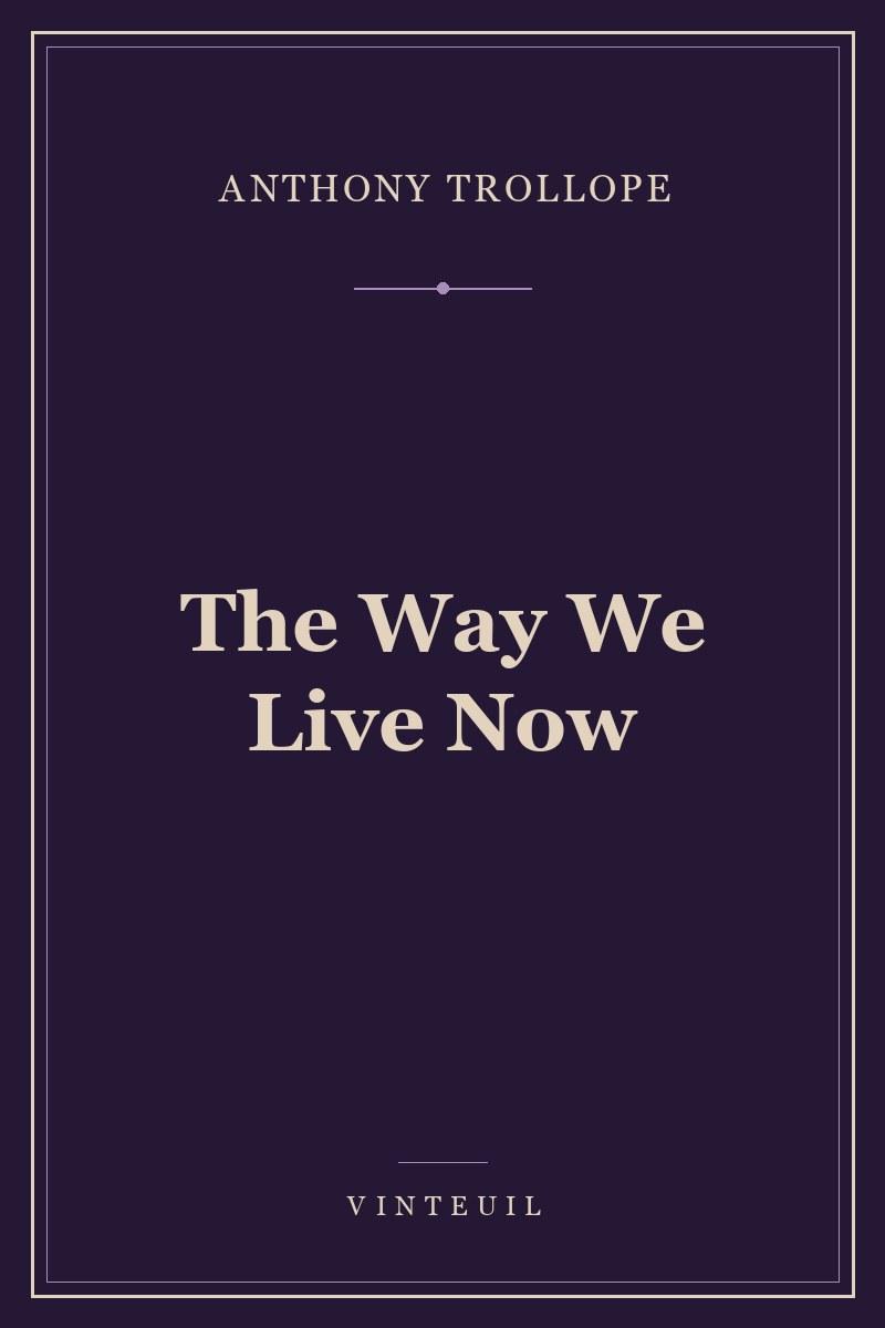 The Way We Live Now cover