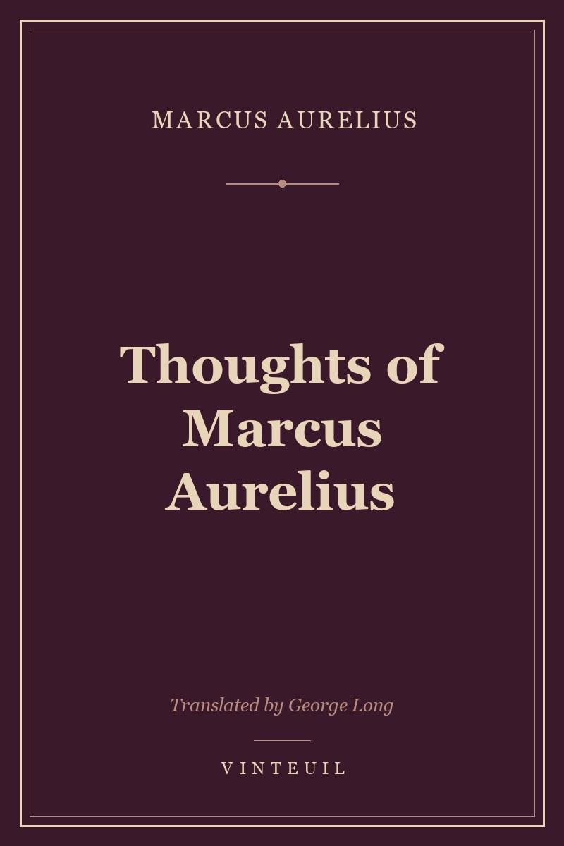 Thoughts of Marcus Aurelius cover