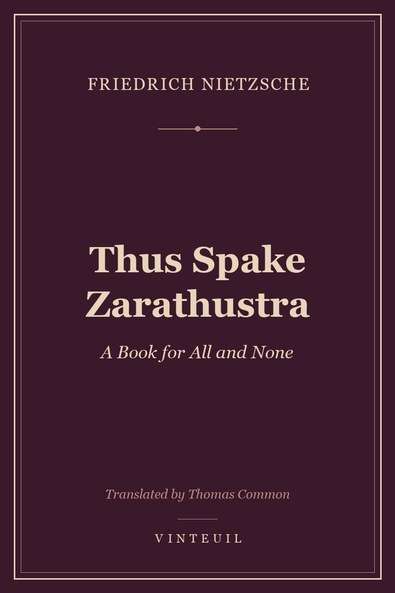 Thus Spake Zarathustra cover