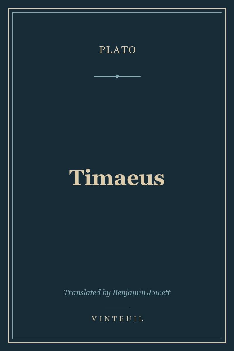 Timaeus cover